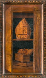Chœur canonial en bois, incrusté par Giovanni Maria Platina 1484, stalle supérieure - Giovanni Maria Platina