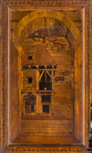 Chœur canonial en bois, incrusté par Giovanni Maria Platina 1484, stalle supérieure - Giovanni Maria Platina