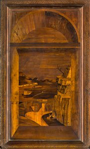 Chœur canonial en bois, Incrusté par Giovanni Maria Platina 1484, Stalle supérieure - Giovanni Maria Platina
