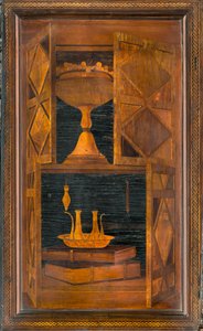 Chœur canonial en bois, Incrusté par Giovanni Maria Platina 1484, Stalle supérieure - Giovanni Maria Platina