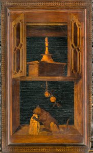 Chœur canonial en bois, Incrusté par Giovanni Maria Platina 1484, Stalle supérieure - Giovanni Maria Platina