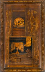 Chœur canonial en bois, Incrusté par Giovanni Maria Platina 1484, Stalle supérieure - Giovanni Maria Platina