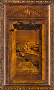 Chœur canonique lignaean, incrusté par Giovanni Maria Platina 1484, Stallo supérieur