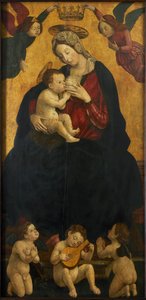 Madone du lait avec des anges musiciens - Giovanni Martino Spanzotti