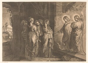 Saintes femmes au tombeau du Christ - Giovanni Merlo (attributed to)