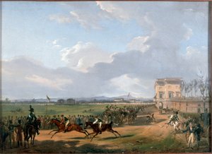 Courses de chevaux sur la Piazza d