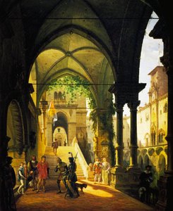 Louis XI au château de Barolo par Giovanni Migliara - Giovanni Migliara
