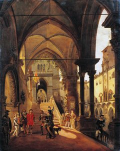 Louis XI au château de Barolo - Giovanni Migliara