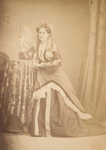 [La Comtesse à table tenant un éventail] - Giovanni Morotti