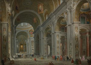 Intérieur de Saint-Pierre, Rome, après 1754 - Giovanni Paolo Panini