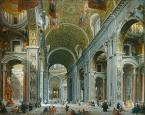 Intérieur de Saint-Pierre, Rome, c. 1754 - Giovanni Paolo Panini