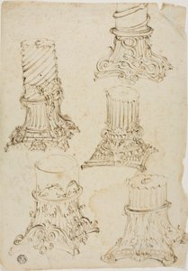 Croquis de chapiteaux corinthiens - Giovanni Paolo Panini
