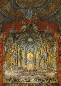 Concert donné par le cardinal de La Rochefoucauld au théâtre d