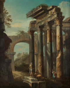 Paysage de ruines romaines - Giovanni Paolo Pannini