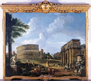 Colisée et Arc de Constantin par Giovanni Paolo Pannini - Giovanni Paolo Pannini