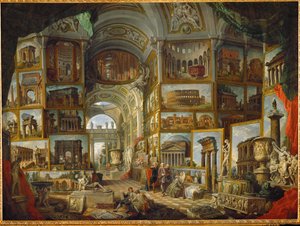 Galerie de vues de la Rome antique, painted …