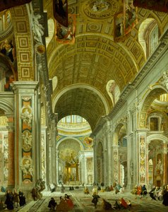 Intérieur de la Basilique Saint-Pierre - Giovanni Paolo Pannini