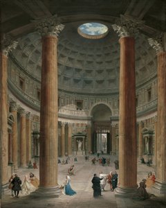 Intérieur du Panthéon, Rome par Giovanni Paolo Panini (1691-1765) - Giovanni Paolo Pannini