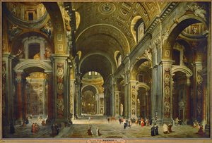 Le cardinal Melchior de Polignac visitant St. Pierre de Rome ...