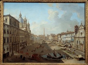 Piazza Navona à Rome - Giovanni Paolo Pannini