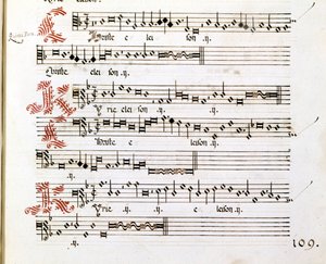 Kyrie manuscrit des «Messes de Mantoue» de Giovanni Pierluigi da Palestrina - Giovanni Pierluigi da (after) Palestrina