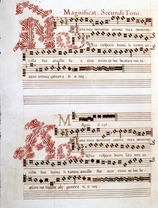 Magnificat, manuscrit des Messes de Mantoue par Giovanni Pierluigi da Palestrina - Giovanni Pierluigi da (after) Palestrina