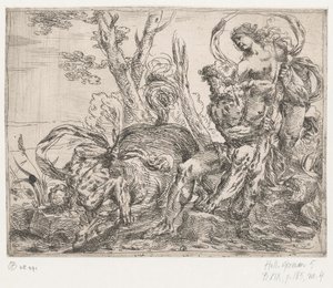 Hercule tue le centaure Nessus - Giovanni Pietro Possenti