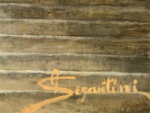 Signature du peintre, détail