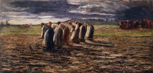 La Récolte des pommes de terre - Giovanni Segantini