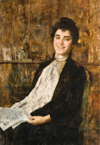 Portrait de sa femme Luisa - Giovanni Sottocornola