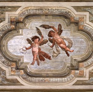 Cupidons, voûte de la Salle des Vertus Théologiques - Giovanni Stefano Danedi