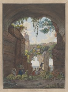 Intérieur des thermes de Caracalla, vers 1780 - Giovanni Volpato, Louis Ducros