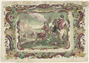 Soldats dans une bataille pour un fort - Giovanni Volpato (possibly)