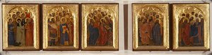 Prédelle, Polyptyque des Saints, Vierges et Martyrs - Giovanni da Milano