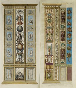 Décorations arabesques dans la loggia du Vatican (gravure en couleur) - Giovanni da Udine (after)