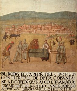 Pèlerinage de la Compagnia del Crocifisso à Loreto, première moitié du XVIe siècle - Giovanni del Leone