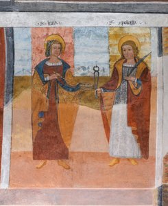 Sainte Lucie et Sainte Apollonie