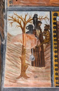 Histoires de la Passion du Christ : Judas, après avoir trahi Jésus pour trente deniers, se pend - Giovanni di Cherasco Botoneri