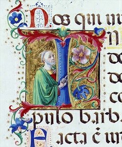 Ms 542 f.44v Initiale historiée 