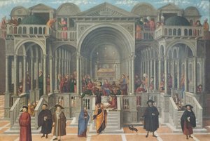 La dispute dans le temple de Jésus parmi les docteurs - Giovanni di Niccolo Mansueti