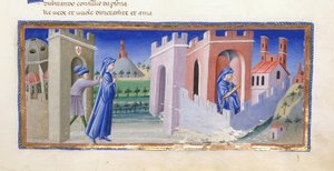 Dante expulsé de Florence, et composant son poème en exil, de Paradiso dans 