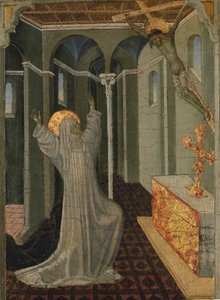 Sainte Catherine de Sienne recevant les stigmates, vers 1447-65