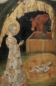 La Nativité, Saint Victorin, Saint Ansano, détail central