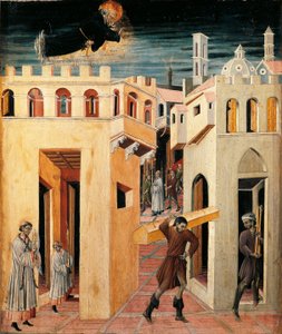 Miracle de Saint Nicolas de Tolentino - Giovanni di Paolo di Grazia