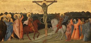 La Crucifixion avec Marie, Jean, Marie-Madeleine, Saint Longin et le Centurion converti