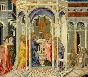La Présentation du Christ au Temple, vers 1435 - Giovanni di Paolo di Grazia