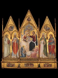 Couronnement de la Vierge et des Saints, 1394 - Giovanni di Tano Fei