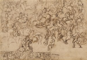 Scène de combat - Girolamo Genga