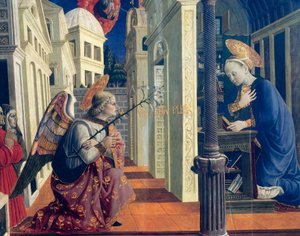 Annonciation (détail), vers 1460 - Girolamo Giovanni