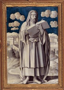 Portrait en pied du philosophe grec Aristote - Girolamo Mocetto